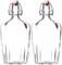 Bormioli Rocco Fiaschetta 17 oz. Pocket Flask Hermetic Bottle Stopper, Set of 2